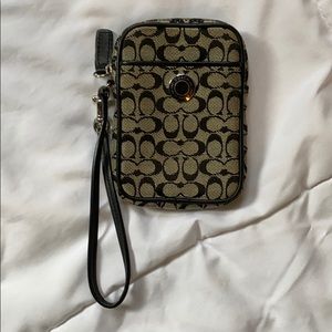 Small coach wristlet